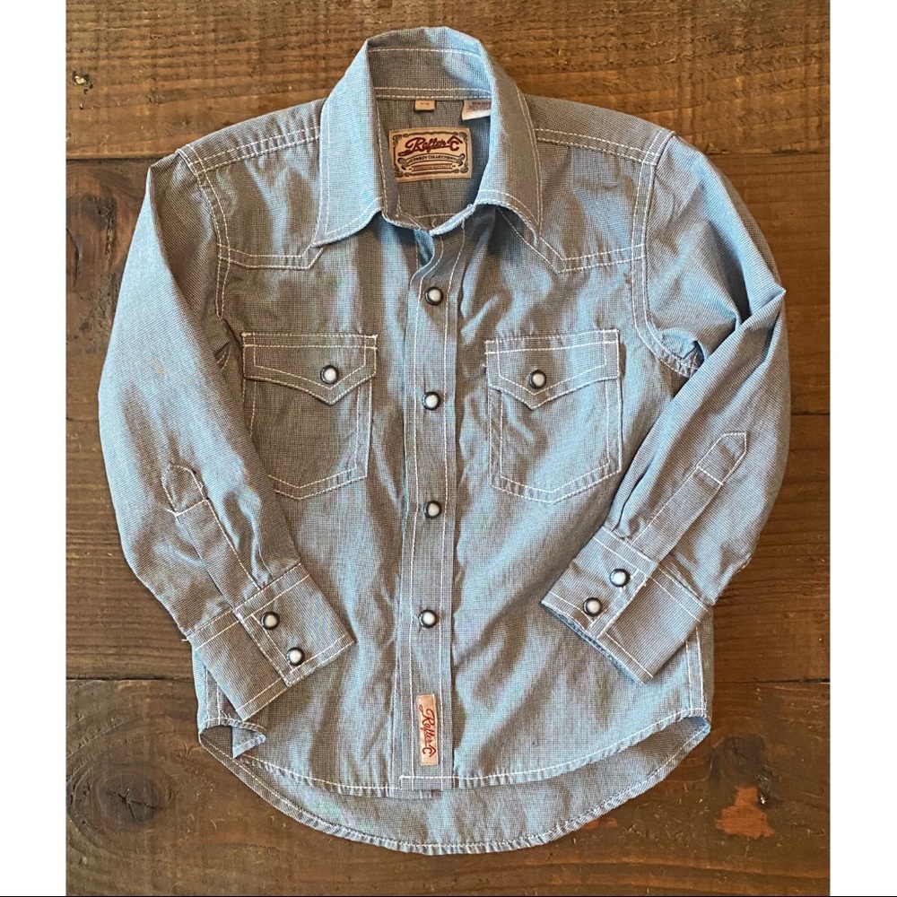 Little Boy Button Down Long Sleeve Shirts Bundle